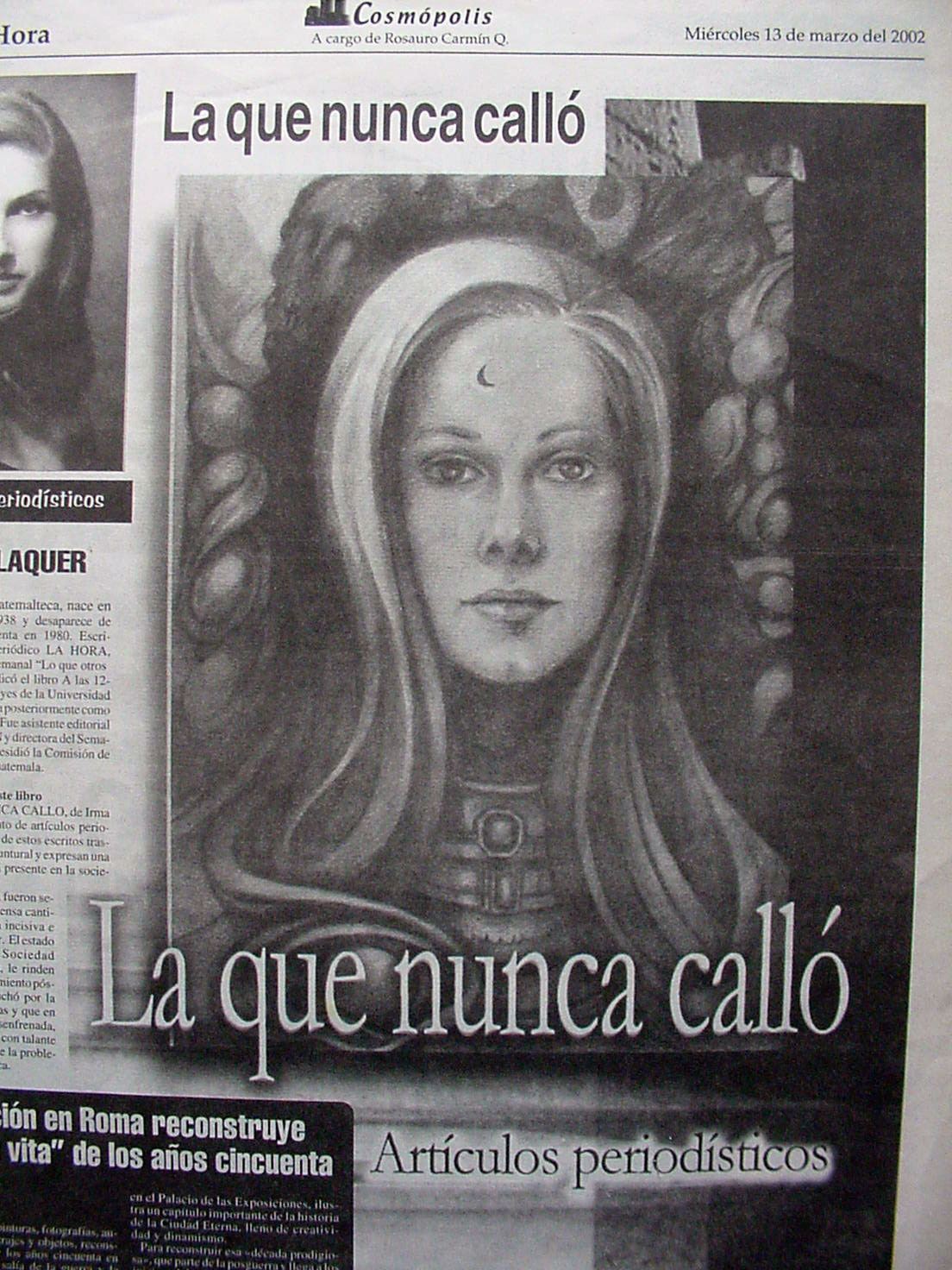 La que nunca calló, Rosauro Carmín Q., 2002