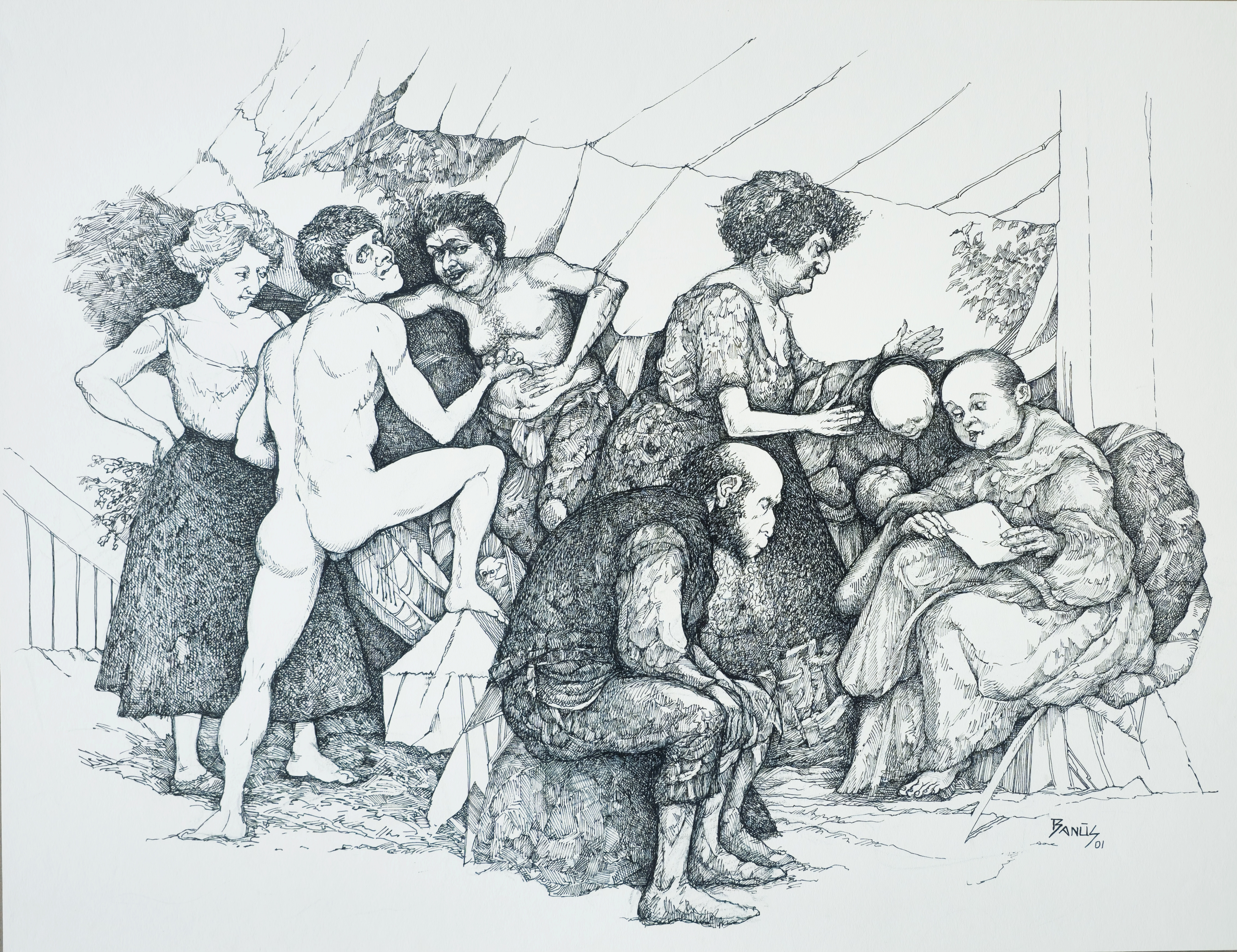 Escuela para un mono, Tinta, 2001