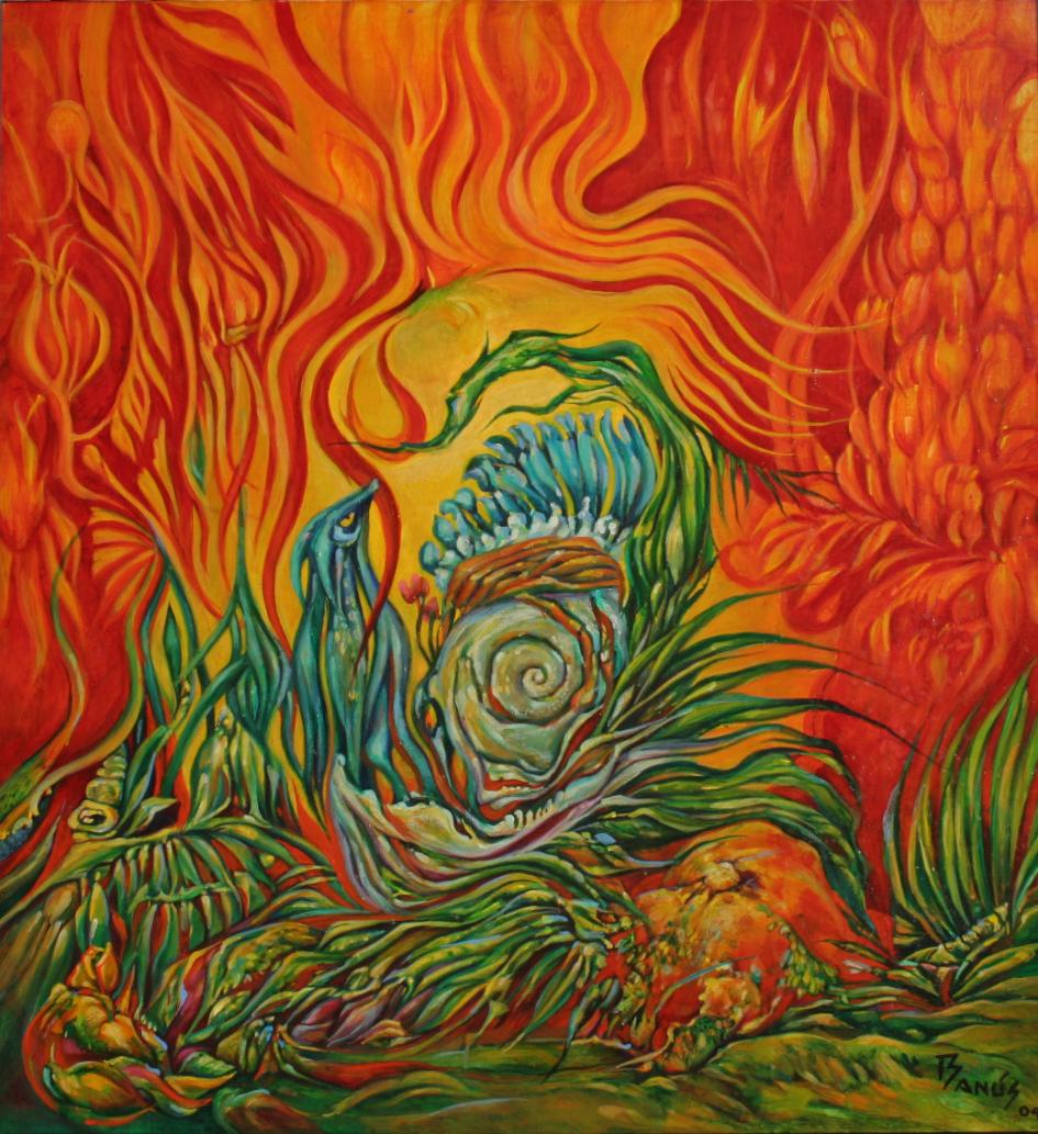 Espiral, Oil on Masonite, 2004