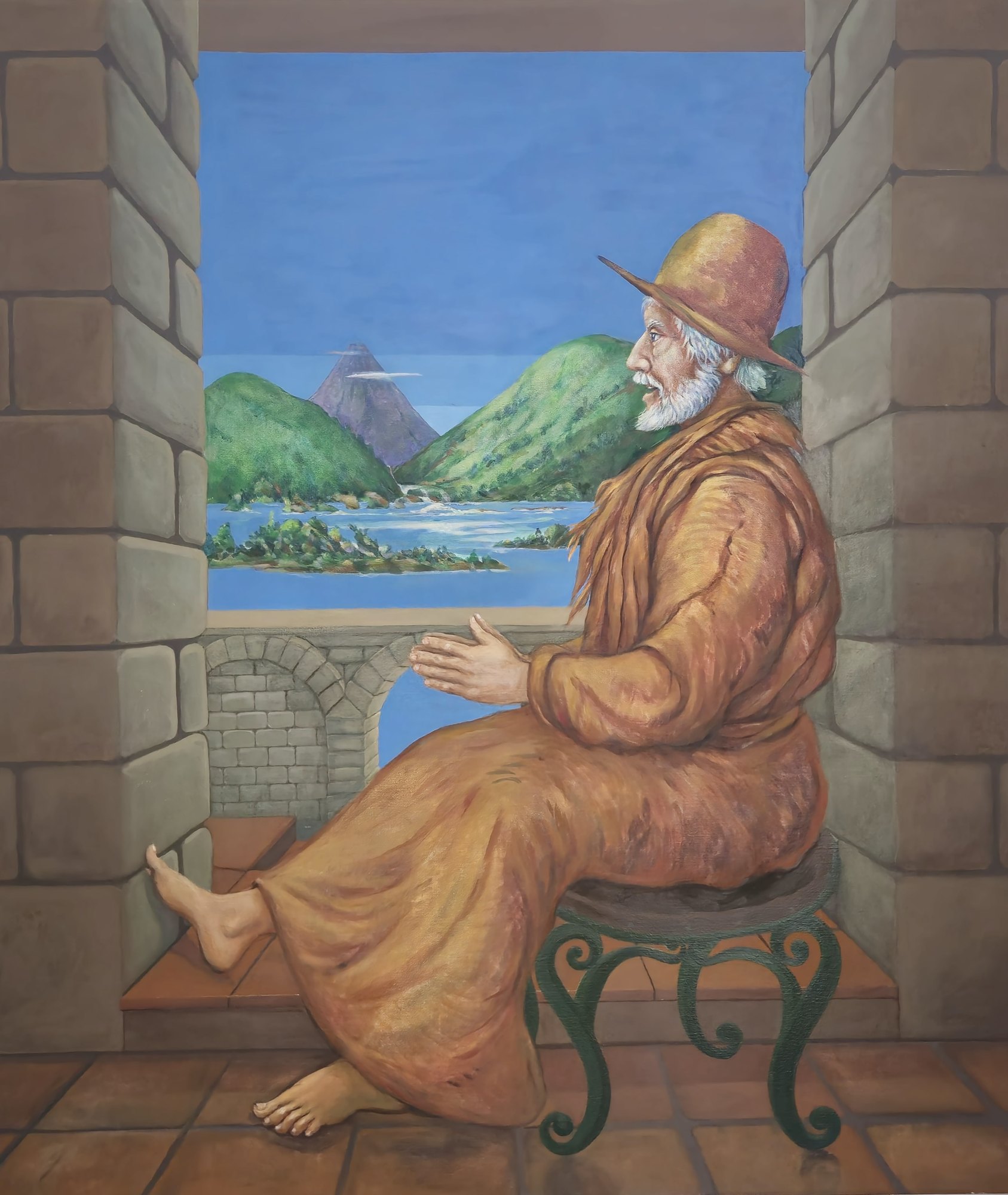 El cielo en casa, Acrílico sobre tela, 2006