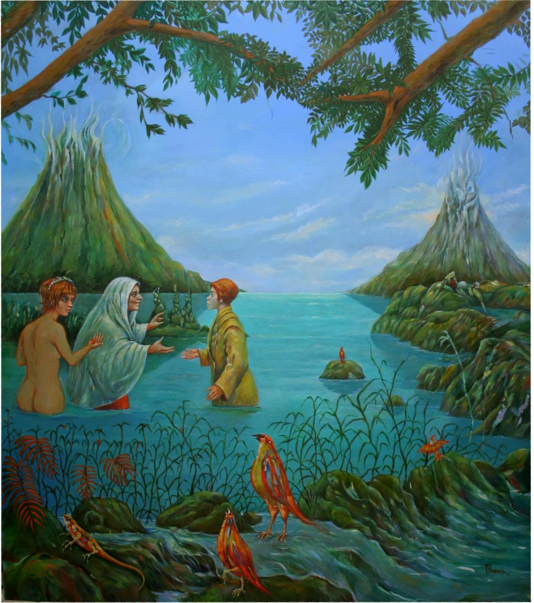 Río azul, Óleo sobre tela, 2011