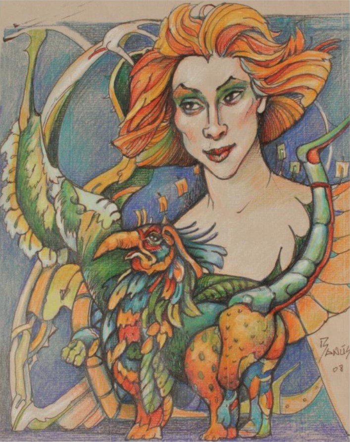 Hulefante, Técnica mixta, 2008