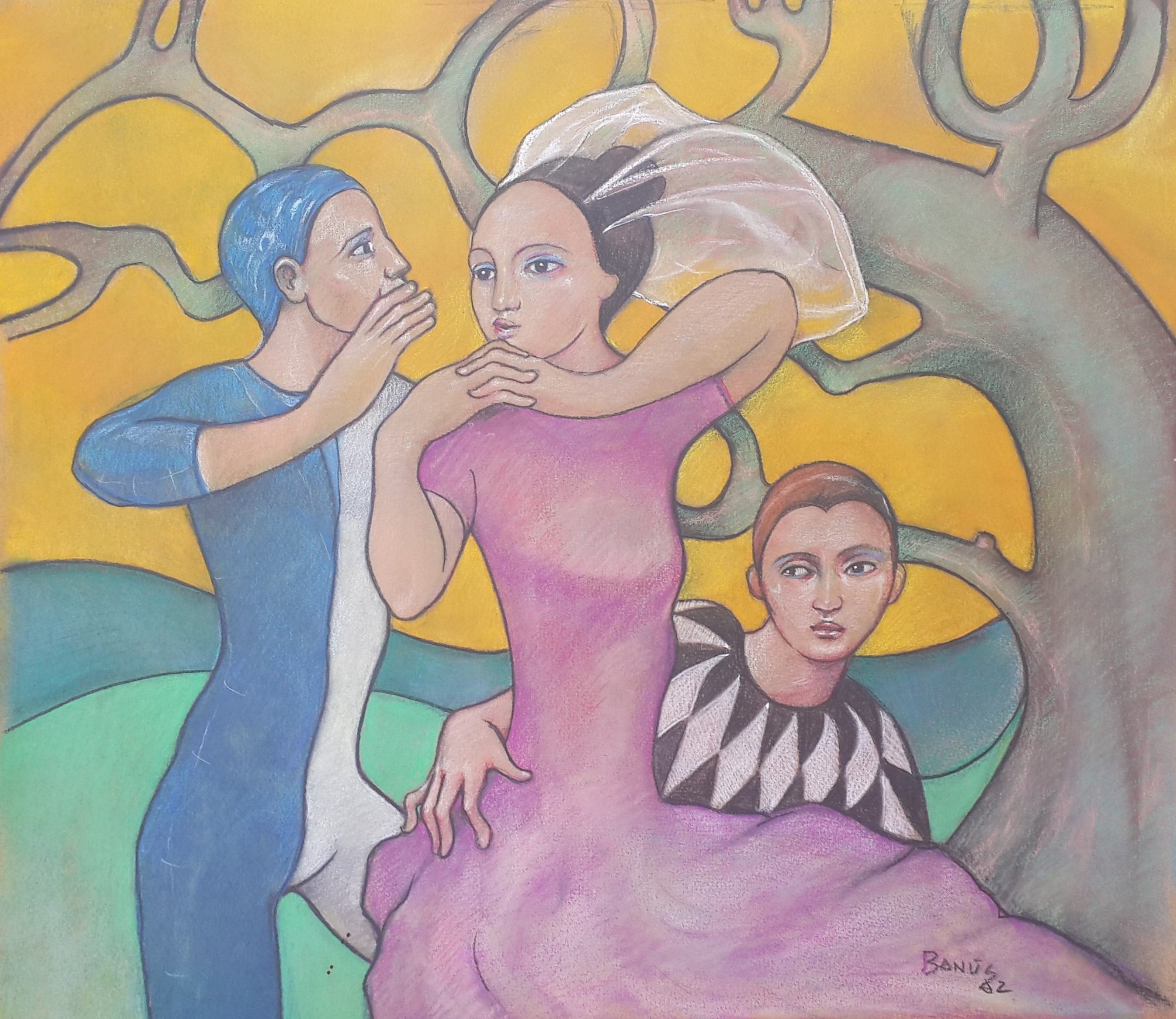 El secreto, Técnica mixta, 1982
