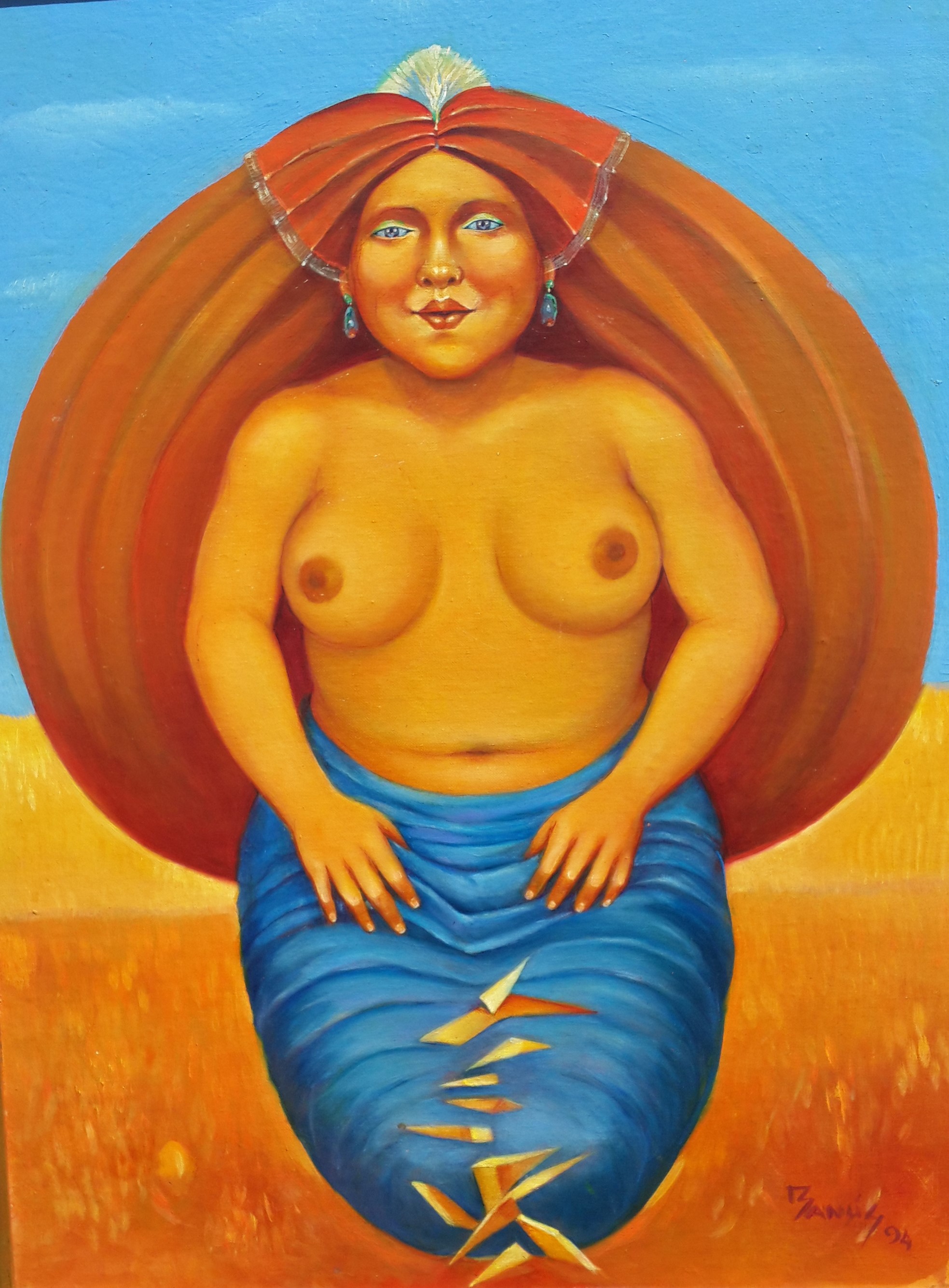Placidia, Óleo sobre Masonite, 1994