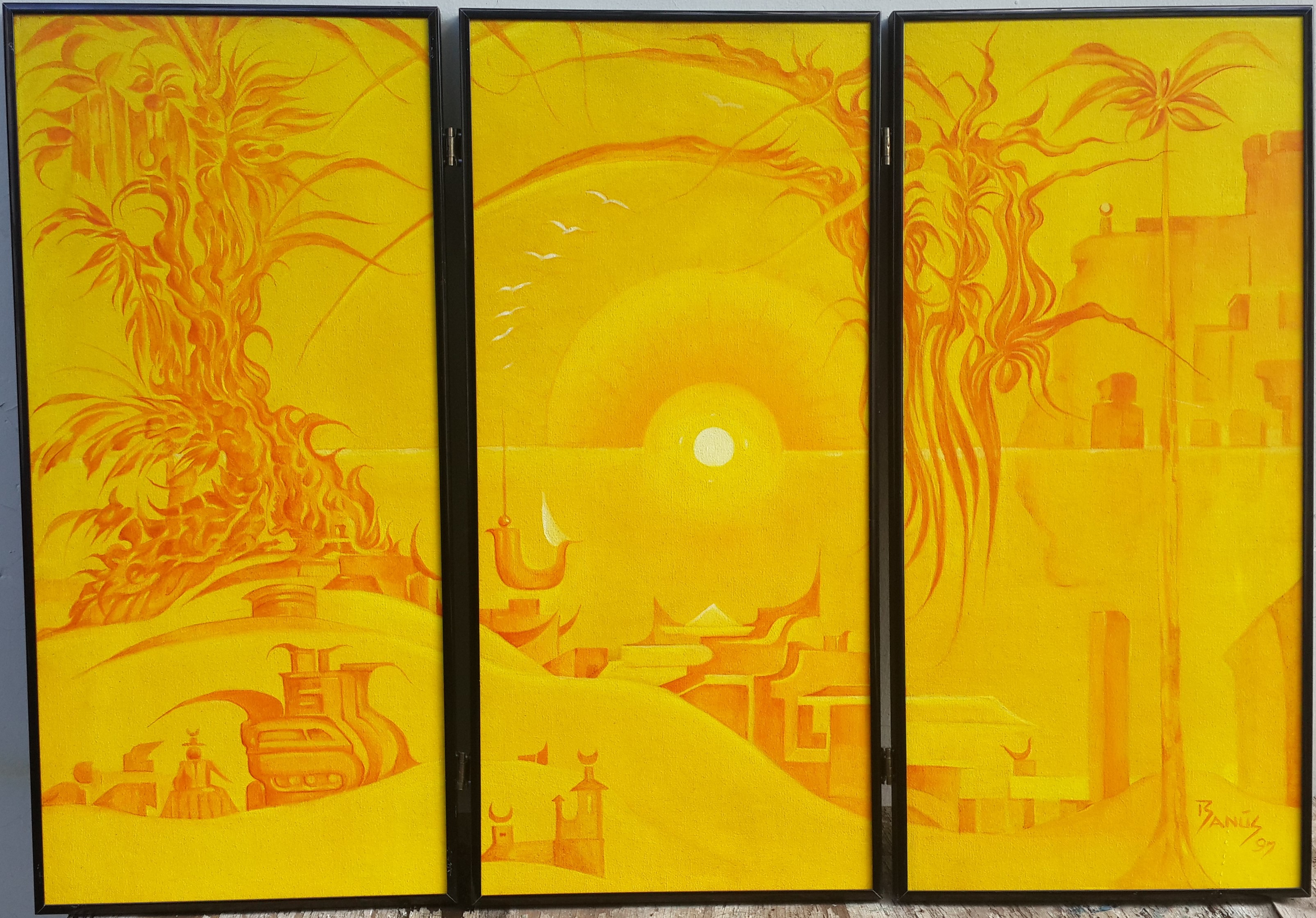 Triptico Amarillo, Óleo, 1997