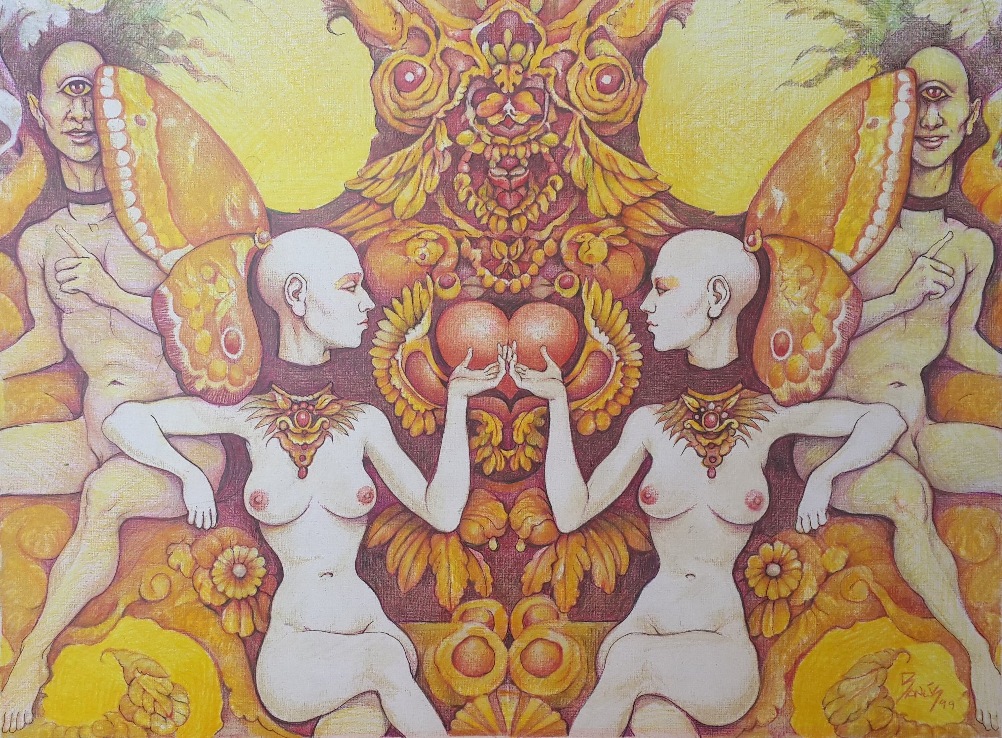 Cíclope, Técnica mixta, 1999