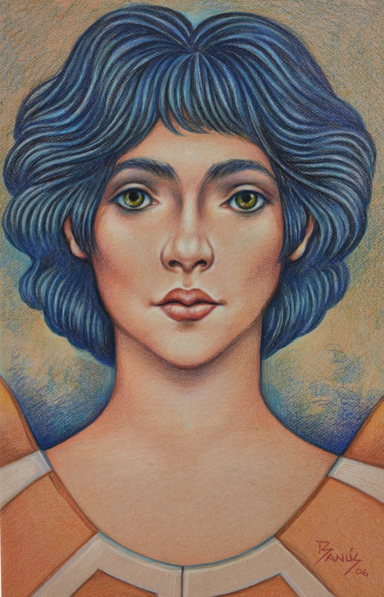 Sorprendida, Técnica mixta, 2006