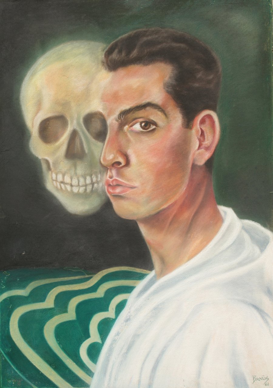 Self-portrait of Ramón Banús, oil